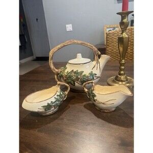 Vintage McCoy Tea Set Tea Pot Cream & Sugar